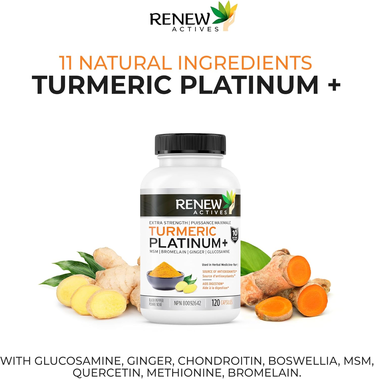 Renew Actives Turmeric Curcumin Supplement