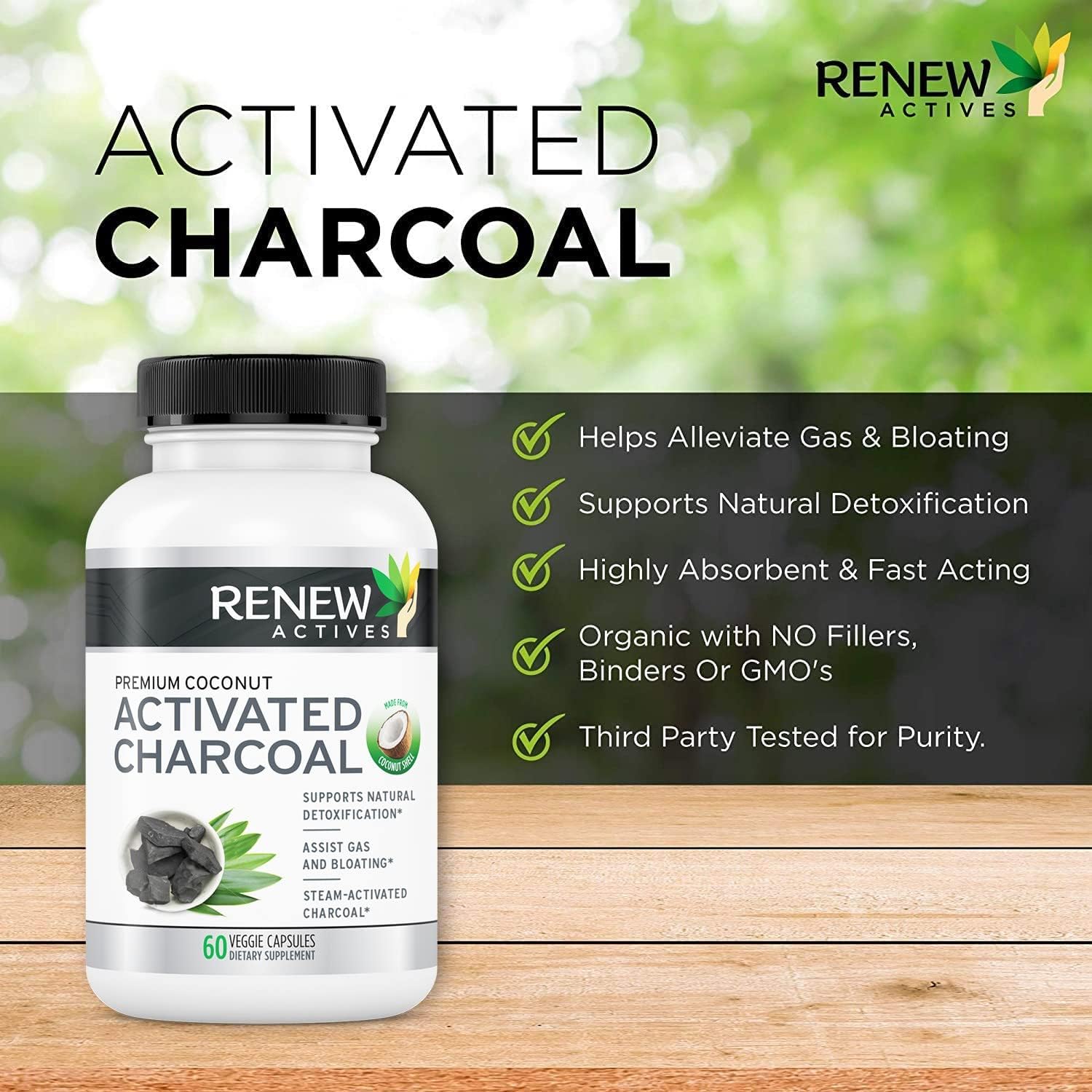 Renew Actives Activated Charcoal Capsules