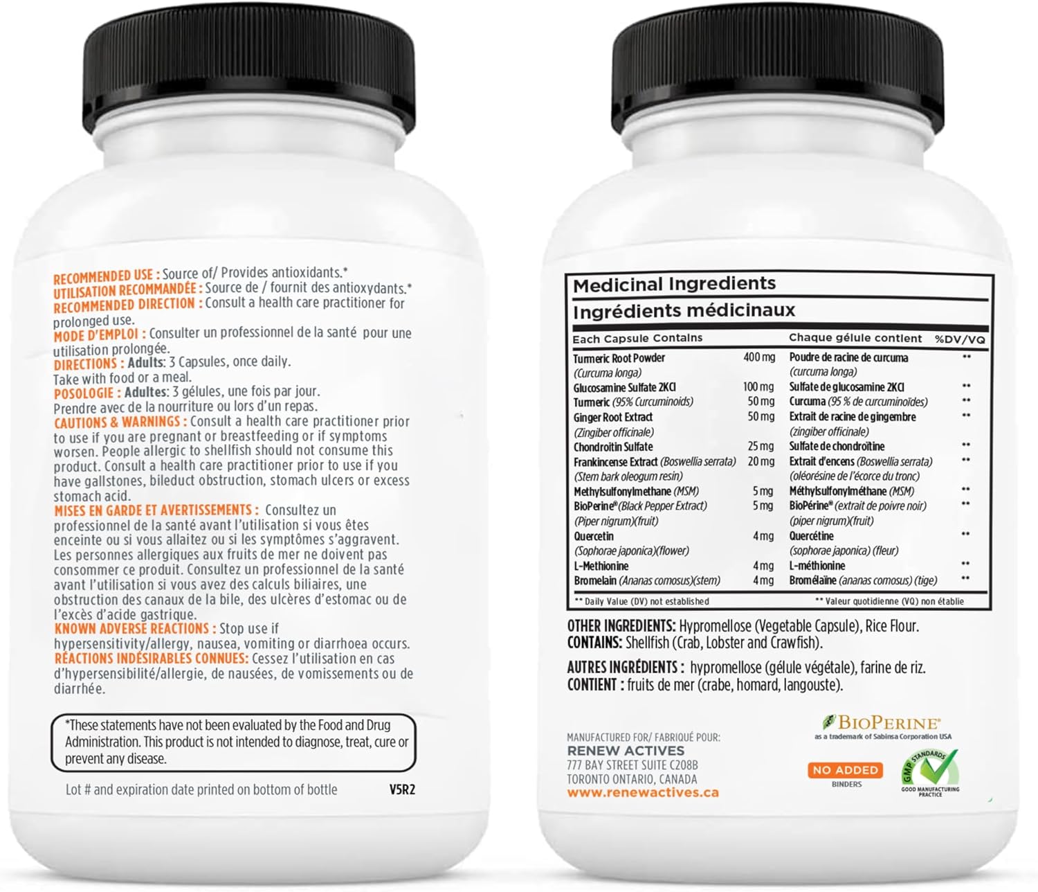 Renew Actives Turmeric Curcumin Supplement