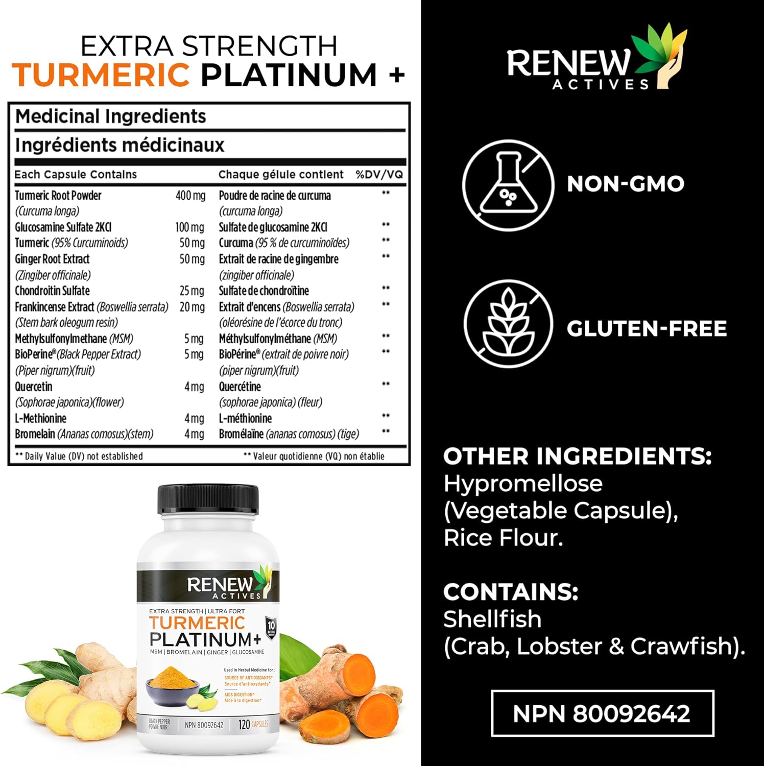 Renew Actives Turmeric Curcumin Supplement
