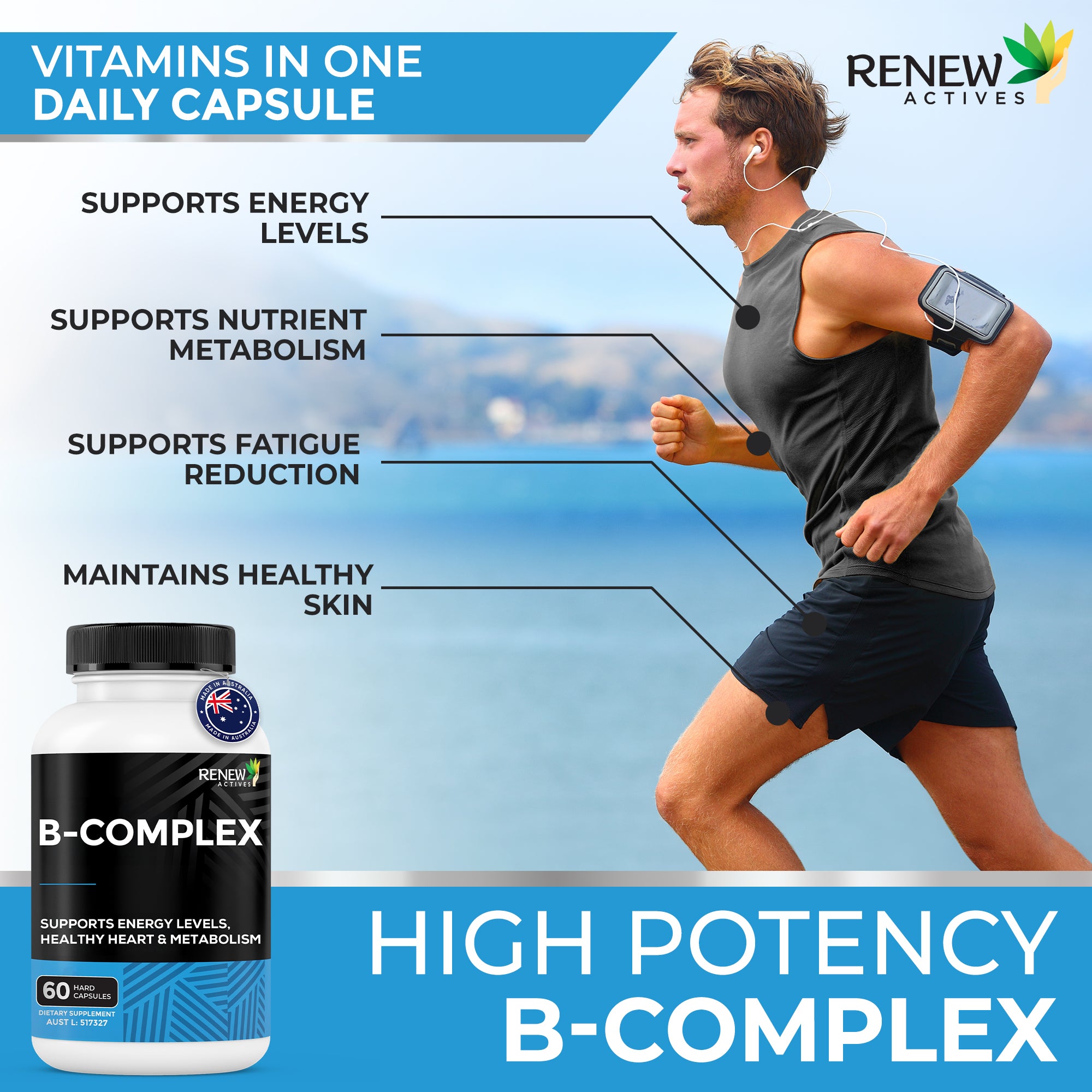 RENEW ACTIVES B-COMPLEX 60 Hard Capsules