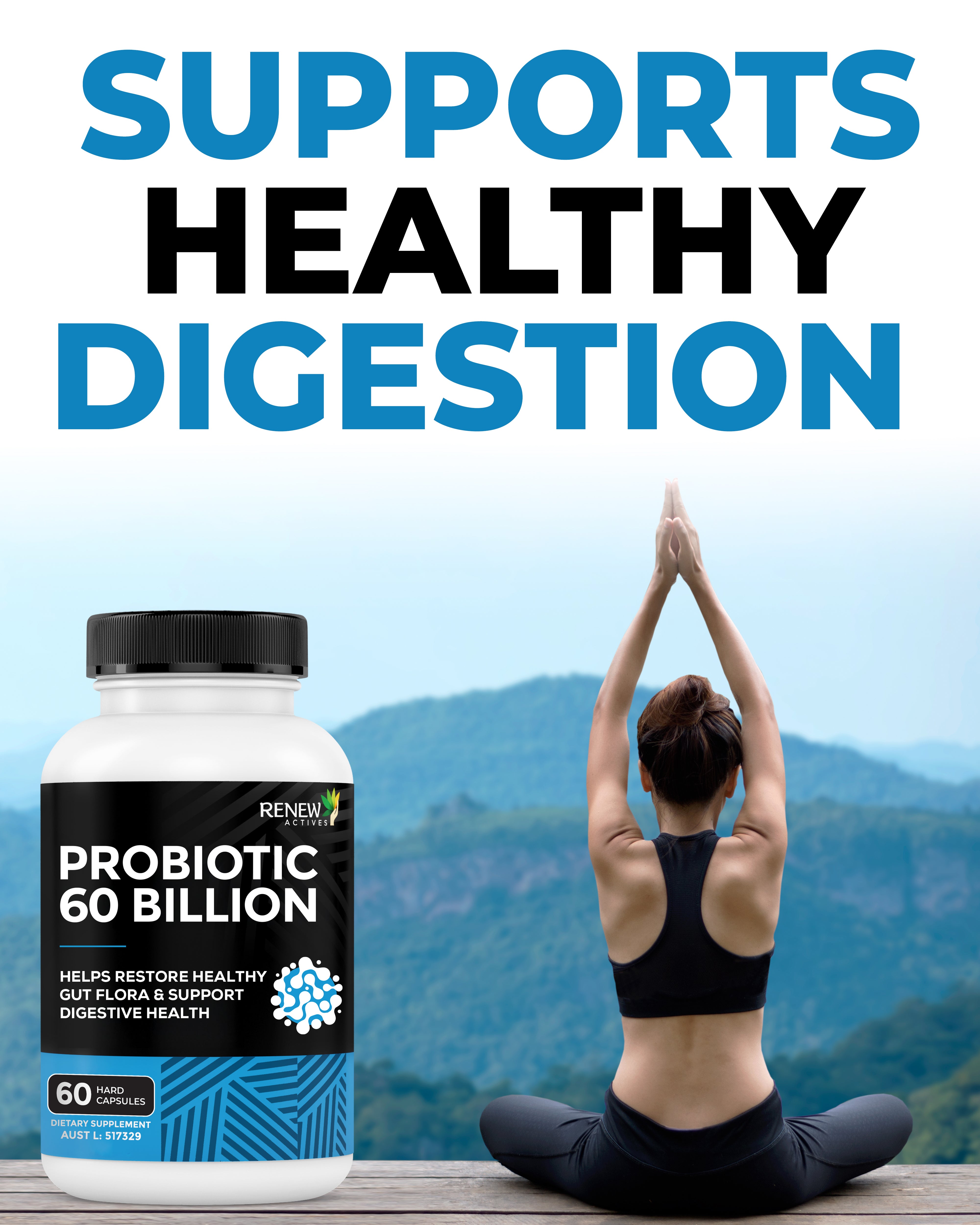 RENEW ACTIVES PROBIOTIC 60 BILLION 60 Capsules