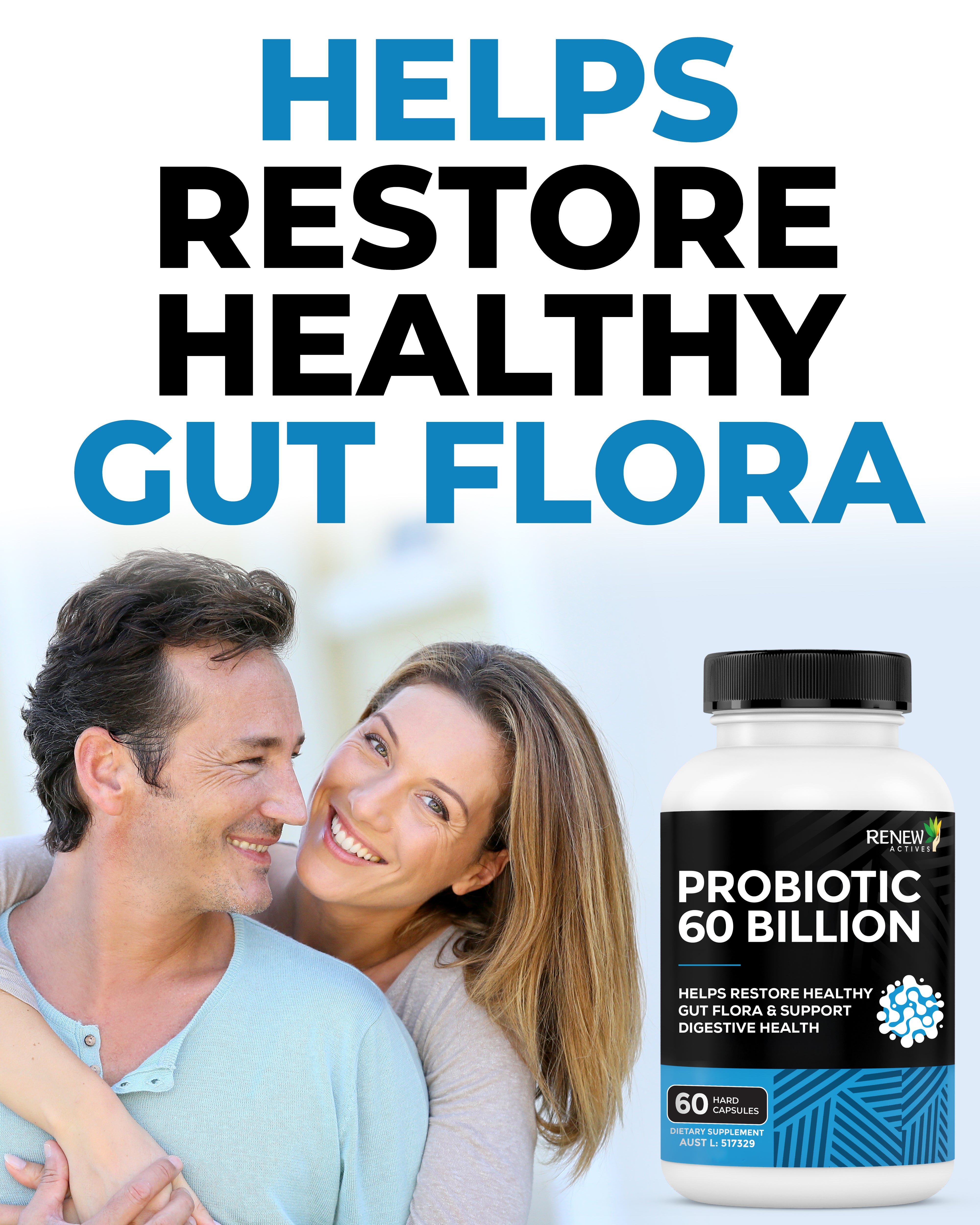 RENEW ACTIVES PROBIOTIC 60 BILLION 60 Capsules
