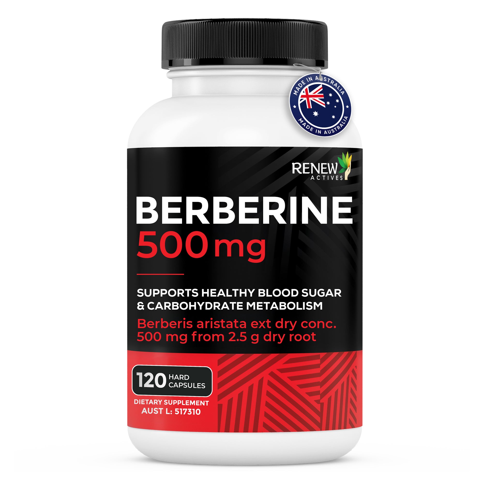 RENEW ACTIVES BERBERINE 500 mg 120 Capsules