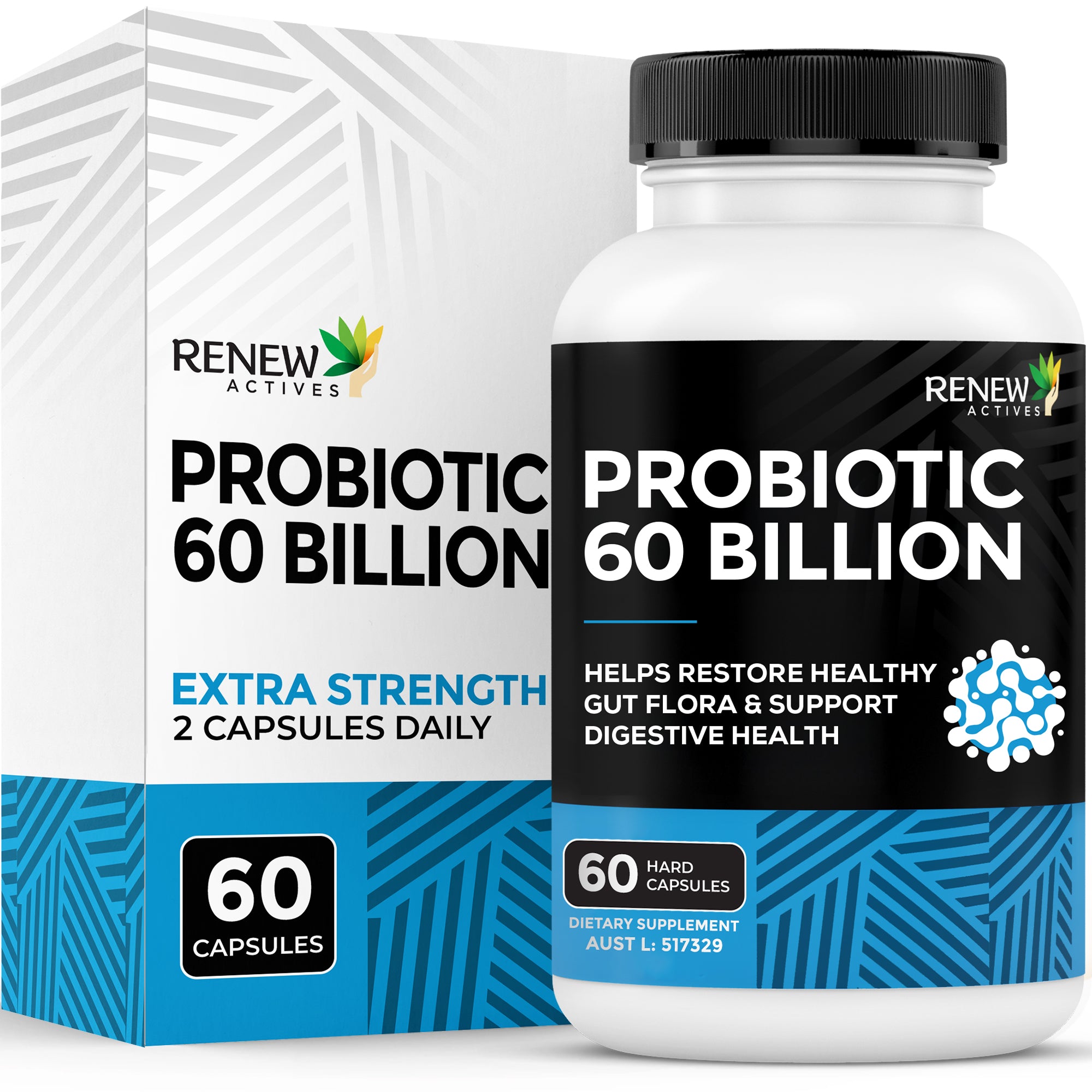 RENEW ACTIVES PROBIOTIC 60 BILLION 60 Capsules